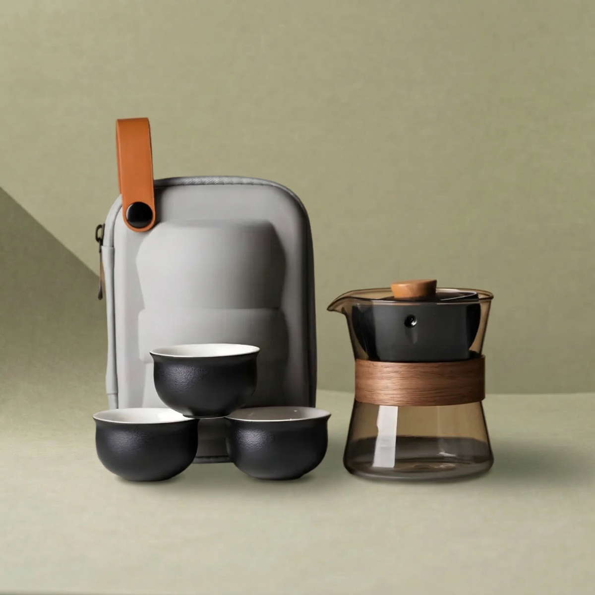 Vortex Kit Glass Teapot Travel Set Main Image
