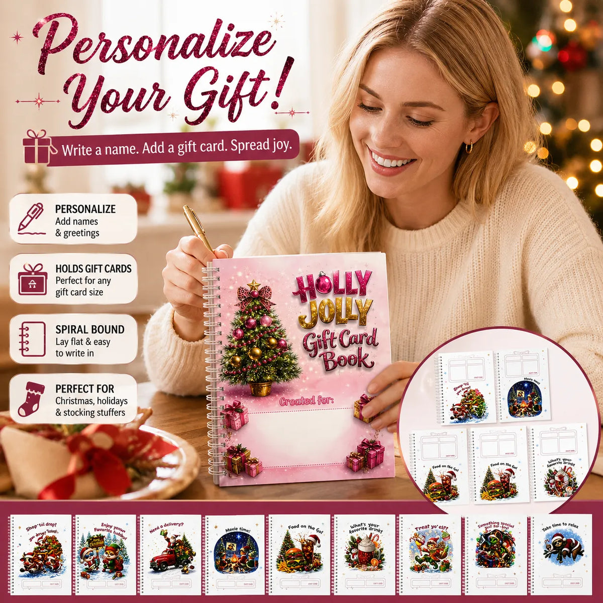🎁 Don't Just Hand Over an Envelope! Turn Gift Cards into 12 Pages of Christmas Surprises! 🎄