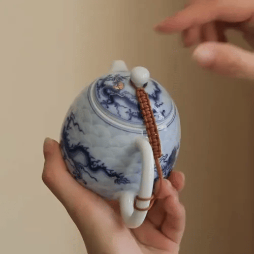 Whispers of the Dragon Porcelain Tea Set Hover Image