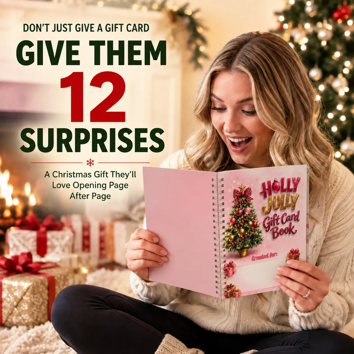 🎁 Don't Just Hand Over an Envelope! Turn Gift Cards into 12 Pages of Christmas Surprises! 🎄