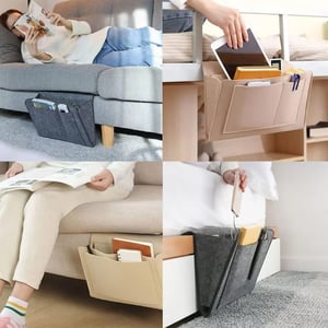 ✨ Everything Within Reach! Keep Your Bedside Neat & Clutter-Free!