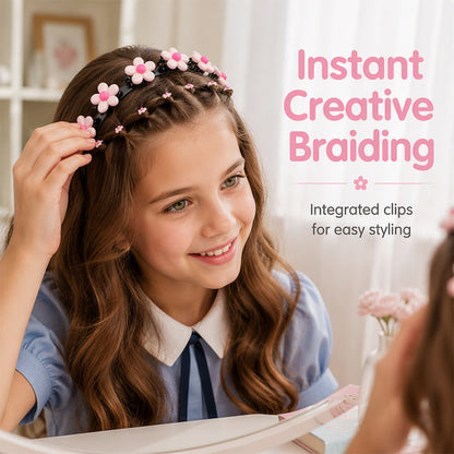 🌺 Kids Braided Hairpin – Easy 3‑min styling &🎀 cute cartoon designs ✨