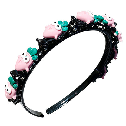 🌺 Kids Braided Hairpin – Easy 3‑min styling &🎀 cute cartoon designs ✨